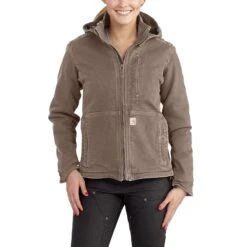 Carhartt Outerwear: Women's 102248 077 Full Swing Caldwell Stretch Sandstone Jacket