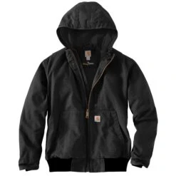 Carhartt Men's Jacket: 103371 001 Black Full Swing Armstrong Active Jacket -Carhartt Outlet Workwear Store 103371 001