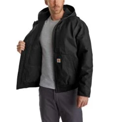 Carhartt Men's Jacket: 103371 001 Black Full Swing Armstrong Active Jacket -Carhartt Outlet Workwear Store 1033710010.4