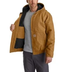 Carhartt Men's Jacket: 103371 211 Carhartt Brown Full Swing Armstrong Active Jacket -Carhartt Outlet Workwear Store 103371211 4