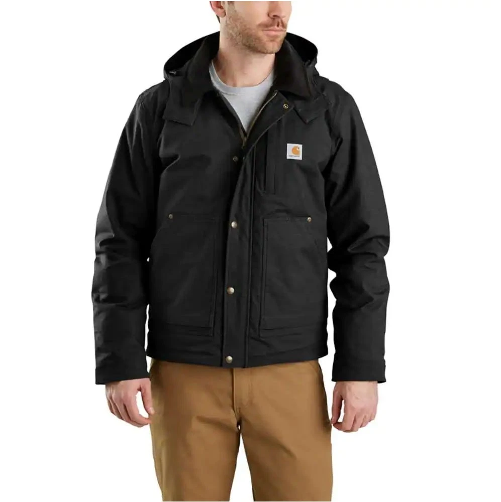 Carhartt Jackets: Men's 103372 001 Black Full Swing Ripstop Relaxed Fit Insulated Jacket 1 Carhartt Jackets: Men's 103372 001 Black Full Swing Ripstop Relaxed Fit Insulated Jacket
