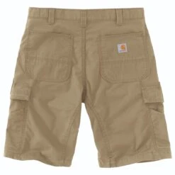 Carhartt Shorts: Men's 103543 253 Dark Khaki Force Broxton Cargo Shorts