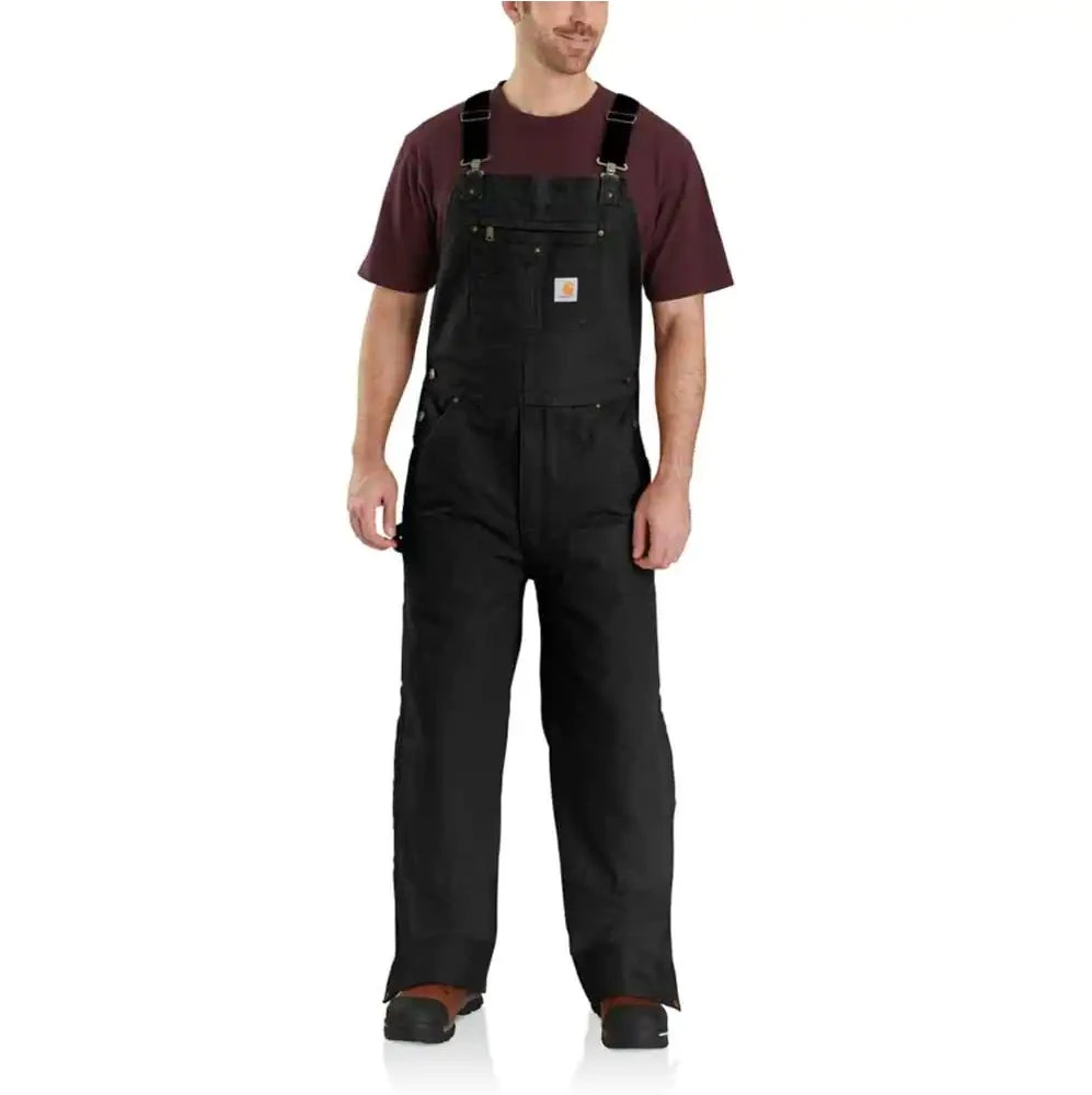 Carhartt Overalls: Men's 104031 DKB Dark Brown Insulated Loose Fit Washed Duck Overalls 1 Carhartt Overalls: Men's 104031 DKB Dark Brown Insulated Loose Fit Washed Duck Overalls