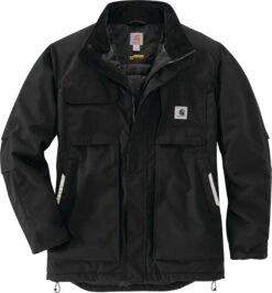 Carhartt Jackets: Men's 104460 N04 Black Full Swing Yukon Insulated Coat