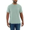 Carhartt Shirts: Men's 104616 HA4 Blue Surf Force Relaxed Fit Short Sleeve Pocket T-Shirt