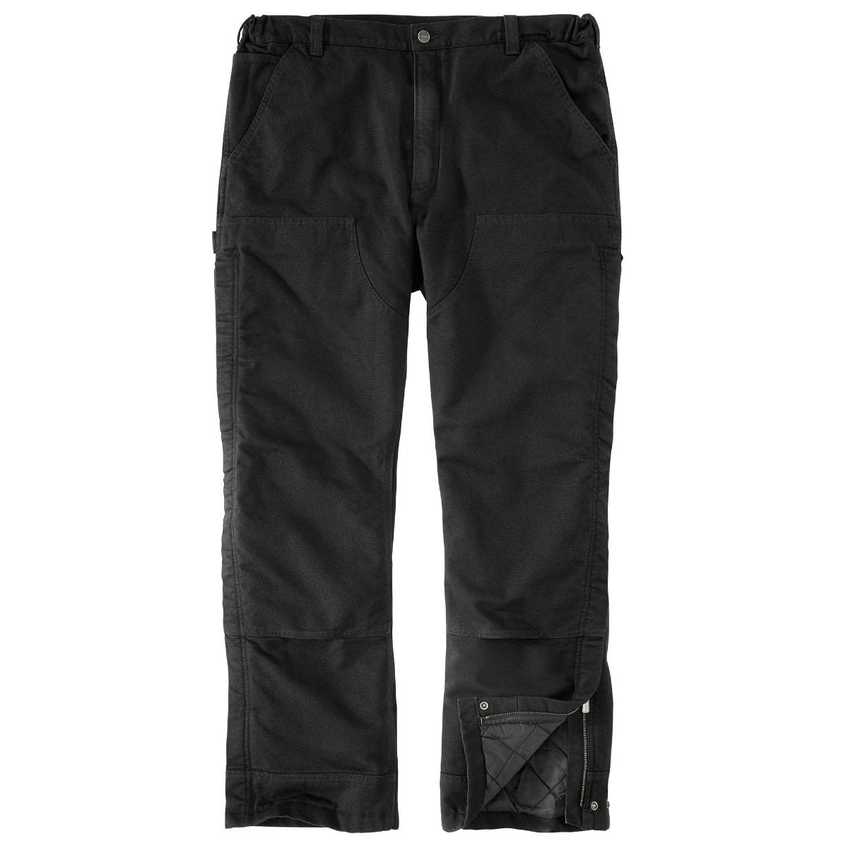 Carhartt Pants: Men's 105471 BLK Black Loose Fit Washed Duck Insulated Pant 1 Carhartt Pants: Men's 105471 BLK Black Loose Fit Washed Duck Insulated Pant