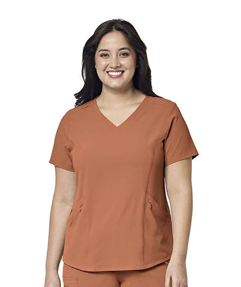 Carhartt Scrubs: Women's 6134 Clay V-Neck Scrub Top 1 Carhartt Scrubs: Women's 6134 Clay V-Neck Scrub Top