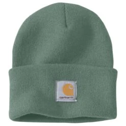 Carhartt Hats: Unisex A18 G56 Leaf Green Acrylic Watch Cap