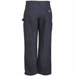 Carhartt Pants: Men's B11 BLK Black Cotton Duck Dungaree Pants -Carhartt Outlet Workwear Store b11blk carharttb 01