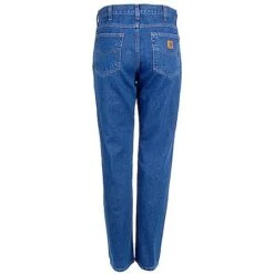 Carhartt Jeans: Men's B18 STW Stonewash Straight Fit Heavyweight 5 Pocket Work Jeans -Carhartt Outlet Workwear Store b18dst carharttb 01 1