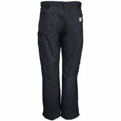 Carhartt Pants: Men's B342 BLK Black Ripstop Cotton Cargo Work Pants -Carhartt Outlet Workwear Store b342blk carharttb 01