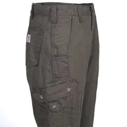 Carhartt Pants: Men's B342 DFE Brown Ripstop Cotton Work Pants -Carhartt Outlet Workwear Store b342dfe carharttr 01 1