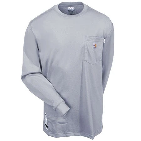 Carhartt Force Shirts: Men's Force 100235 051 Light Gray Flame Resistant Work Shirt 2 Carhartt Force Shirts: Men's Force 100235 051 Light Gray Flame Resistant Work Shirt - Image 2