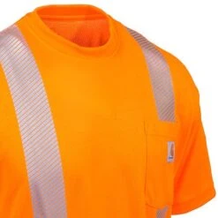 Carhartt Force Shirts: Men's Force Orange 100495 824 Hi Vis Short Sleeve Work Shirt