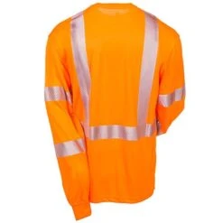Carhartt Force Shirts: Men's Force Orange 100496 824 Hi Vis Long Sleeve Shirt