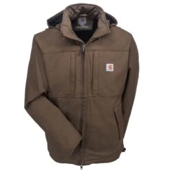 Carhartt Jackets: Men's Full Swing Cryder 102207 908 Brown Winter Jacket -Carhartt Outlet Workwear Store carhartt 102207 908 f 01