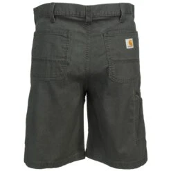 Carhartt Shorts: Men's 102514 039 Gravel Grey Rugged Flex Rigby Canvas Shorts -Carhartt Outlet Workwear Store carhartt 102514 039 b 01