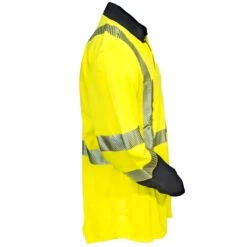 Carhartt Shirts: Force Hybrid FR High Vis 102843 323 Button Down Shirt -Carhartt Outlet Workwear Store carhartt 102843323 r 01