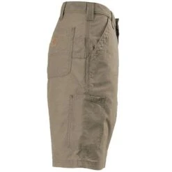 Carhartt Shorts: Men's Light Brown B147 LBR Cotton Canvas Work Shorts -Carhartt Outlet Workwear Store carhartt b147 lbr r 01 1