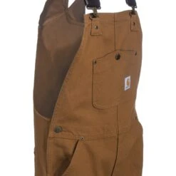 Carhartt Kids' Overalls: Boys' CM8601 D15 Brown Duck Washed Bib Overalls -Carhartt Outlet Workwear Store carhartt cm8601 d15 hd r 01