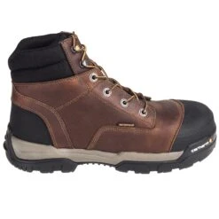 Carhartt Boots: Men's CME6355 Energy 6-Inch Waterproof Composite Toe EH Brown Work Boots -Carhartt Outlet Workwear Store carhartt cme6355 o 01