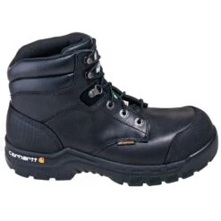 Carhartt Boots: Men's CMR6971 Black Waterproof Puncture-Resistant Composite Toe Boots -Carhartt Outlet Workwear Store carhartt cmr6971 o 01