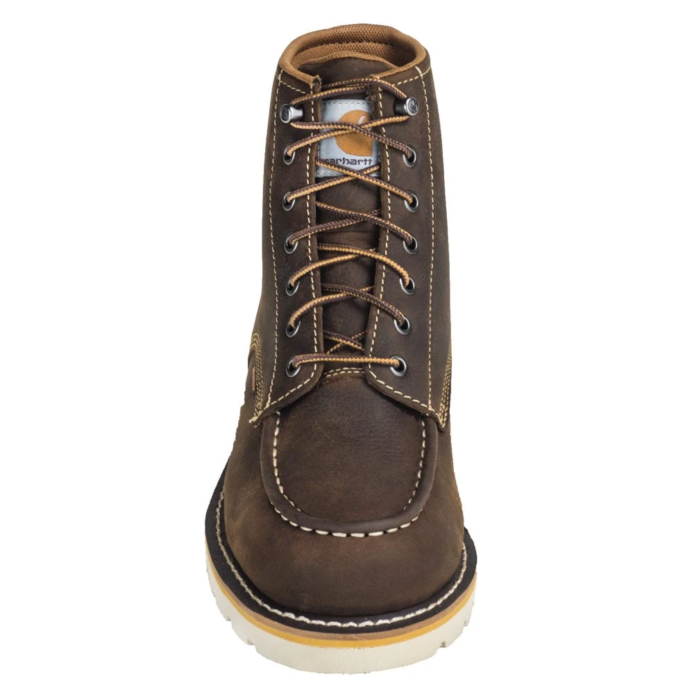 Carhartt Boots: Men's CMW6095 Brown 6-Inch Waterproof General Toe Wedge Boots 2 Carhartt Boots: Men's CMW6095 Brown 6-Inch Waterproof General Toe Wedge Boots - Image 2