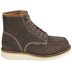 Carhartt Boots: Men's CMW6095 Brown 6-Inch Waterproof General Toe Wedge Boots 10 Carhartt Boots: Men's CMW6095 Brown 6-Inch Waterproof General Toe Wedge Boots -Carhartt Outlet Workwear Store carhartt cmw6095 o 01