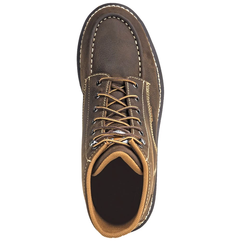 Carhartt Boots: Men's CMW6095 Brown 6-Inch Waterproof General Toe Wedge Boots 7 Carhartt Boots: Men's CMW6095 Brown 6-Inch Waterproof General Toe Wedge Boots - Image 7