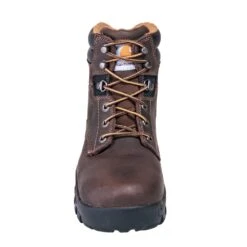 Carhartt Boots: Women's CWF5355 Brown Composite Toe EH 6-Inch Work Boots -Carhartt Outlet Workwear Store carhartt cwf5355 f 01