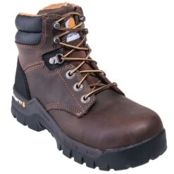 Carhartt Boots: Women's CWF5355 Brown Composite Toe EH 6-Inch Work Boots -Carhartt Outlet Workwear Store carhartt cwf5355 p 01