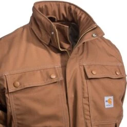 Carhartt Coats: Men's Brown 102182 211 FR Full Swing Quick Duck Coat -Carhartt Outlet Workwear Store carhartt 102182 211 2