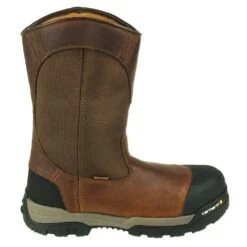 Carhartt Boots: Men's CME1355 Brown Composite Toe Waterproof Pull On Boots -Carhartt Outlet Workwear Store carhartt cme1355 o 001 1
