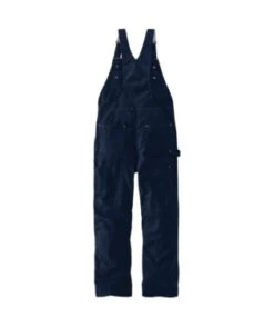 Carhartt Overalls: Men's 104393 DNY Dark Navy Loose Fit Firm Duck Insulated Bib Overall -Carhartt Outlet Workwear Store detail 104393 dny a 1