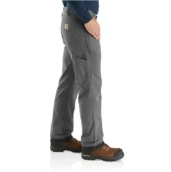 Carhartt Pants: Men's 103342 039 Gravel Rugged Flex Relaxed Fit Canvas Flannel-Lined Utility Work Pant -Carhartt Outlet Workwear Store download 2021 07 16t145703.651