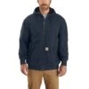 Carhartt Sweatshirts: Men's 104078 472 New Navy Midweight Rain Defender Thermal Lined Sweatshirt