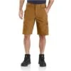 Carhartt Shorts: Men's 104727 BRN Brown Rugged Flex Relaxed Fit Ripstop Cargo Work Short