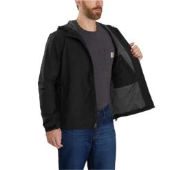 Carhartt Jacket: Men's 104671 N04 Black Rain Defender Relaxed Fit Lightweight Jacket -Carhartt Outlet Workwear Store download 2022 05 10t153326.846