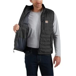 Carhartt Vests: Men's 102286 001 Black Rain Defender Relaxed Fit Lightweight Insulated Vest -Carhartt Outlet Workwear Store download 2022 05 11t113425.344
