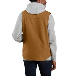 Carhartt Vest: Men's 104277 BRN Brown Washed Duck Sherpa Lined Mock Vest -Carhartt Outlet Workwear Store download 2022 05 12t131616.497