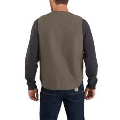 Carhartt Vests: Men's 104394 DWD Driftwood Relaxed Fit Washed Duck Sherpa-Lined Vest -Carhartt Outlet Workwear Store download 2022 05 12t161203.307