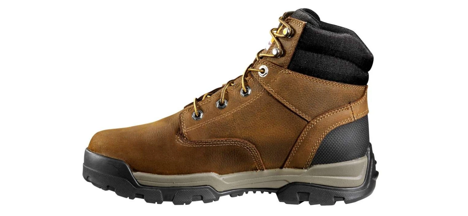 Carhartt Boots: Men's CME6047 Brown Oil Tanned Ground Force 6-Inch Soft Toe Waterproof Work Boot 2 Carhartt Boots: Men's CME6047 Brown Oil Tanned Ground Force 6-Inch Soft Toe Waterproof Work Boot - Image 2