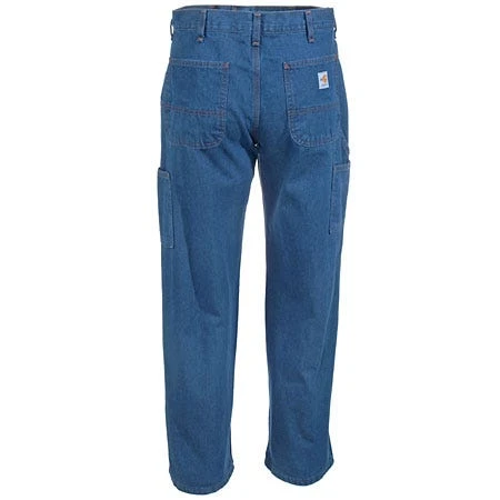 Carhartt Jeans: Men's FRB13 DNM Denim Flame Resistant Dungaree Jeans 4 Carhartt Jeans: Men's FRB13 DNM Denim Flame Resistant Dungaree Jeans - Image 4