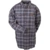 Carhartt Shirts: Midweight Flannel Work Shirt S137NVY