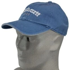Carhartt Hats: Blue Cotton Twill Classic Baseball Cap A241DBL -Carhartt Outlet Workwear Store image 51053
