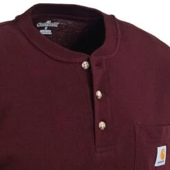 Carhartt Shirts: Men's Port K84 PRT Cotton Workwear Henley Shirt -Carhartt Outlet Workwear Store image 54313