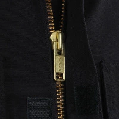 Carhartt Coats: Men's Black C003 BLK Arctic Quilt Lined Traditional Duck Coat 6 Carhartt Coats: Men's Black C003 BLK Arctic Quilt Lined Traditional Duck Coat - Image 6