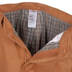 Carhartt Dungarees: Men's B111 BRN Brown Flannel-Lined Duck Dungarees -Carhartt Outlet Workwear Store image 64114