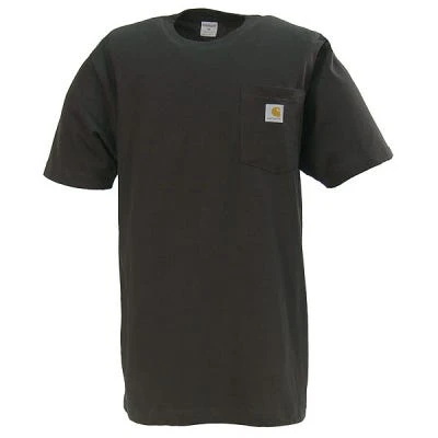 Carhartt Shirts: Men's K87 BLK Black Heavy Weight Short Sleeve Loose Fit Pocket T Shirt 2 Carhartt Shirts: Men's K87 BLK Black Heavy Weight Short Sleeve Loose Fit Pocket T Shirt - Image 2