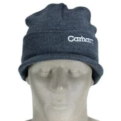 Carhartt Caps: Coal Heather Acrylic Knit Cap A164 CLH -Carhartt Outlet Workwear Store image 85855